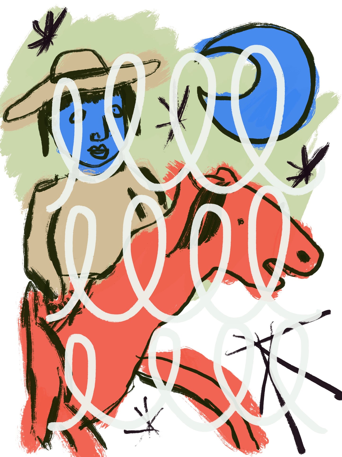 Horse Rider Print
